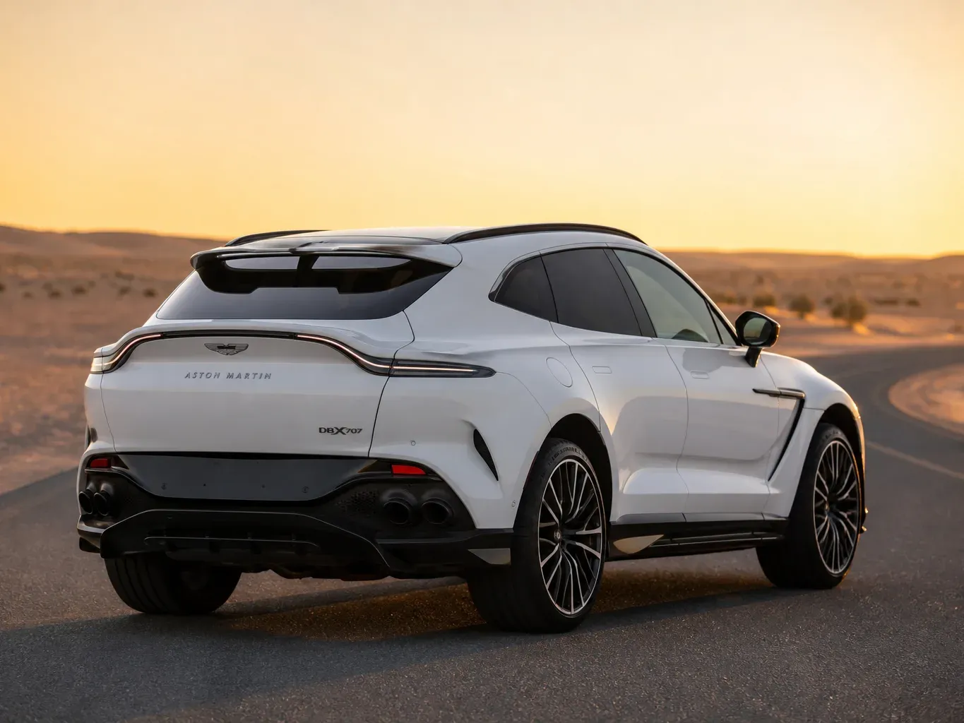 Aston Martin DBX 707 rear three-quarter view