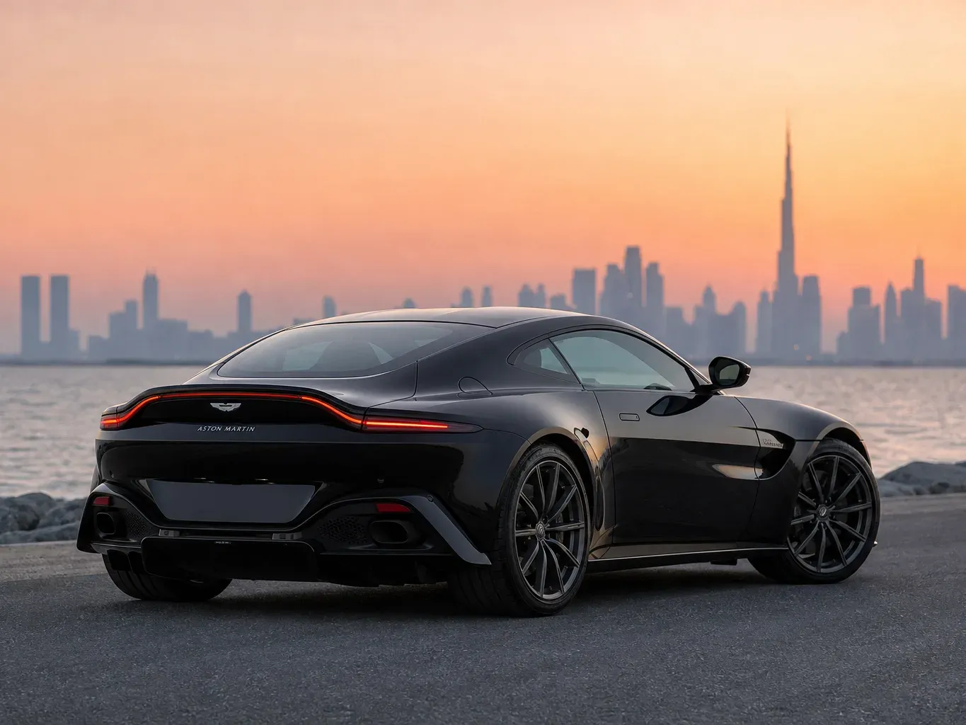 Aston Martin Vantage rear three-quarter view