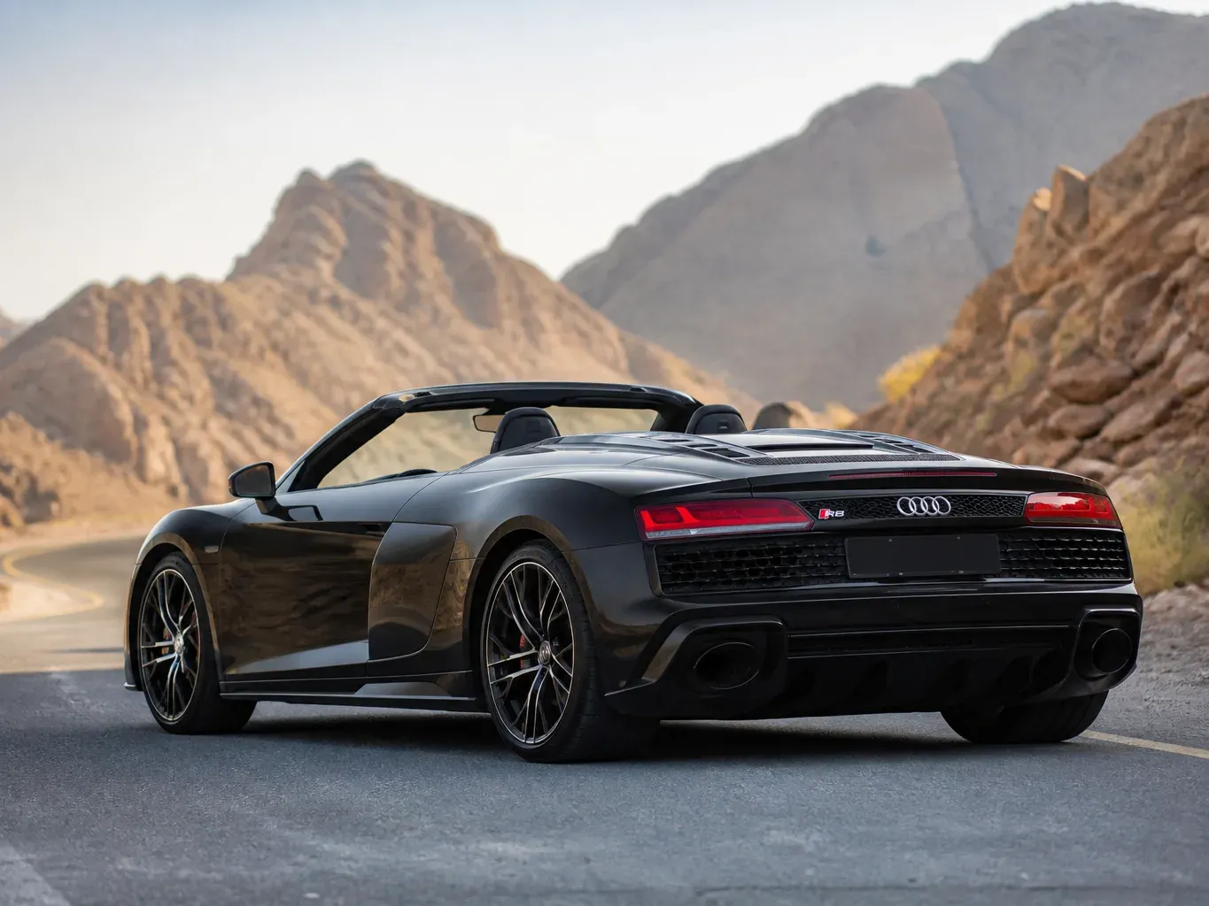 Audi R8 Spyder rear three-quarter view