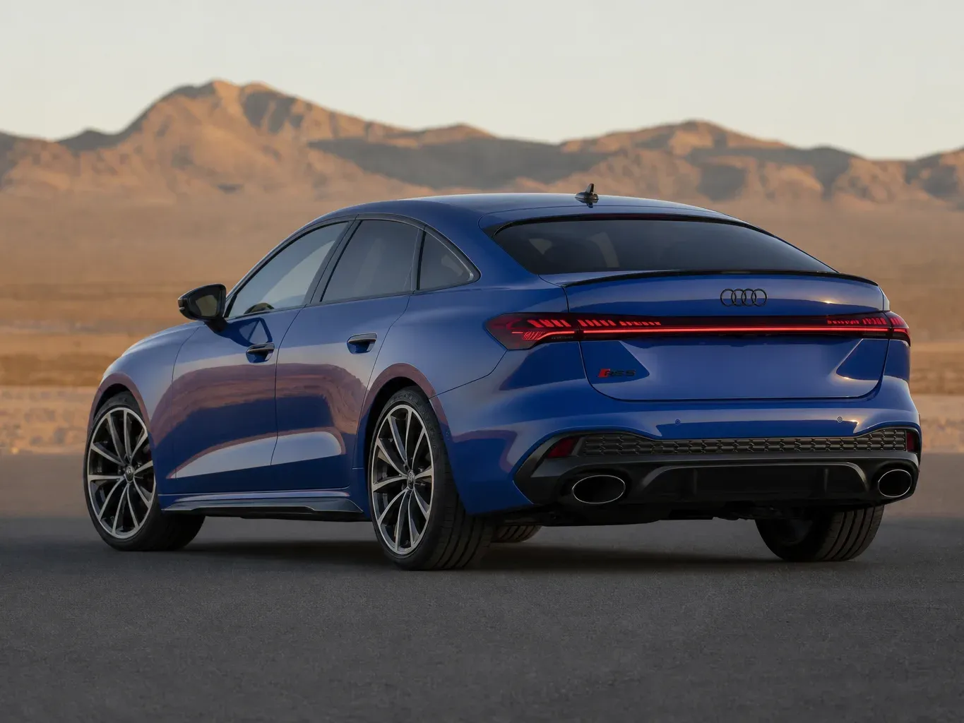 Audi RS5 rear three-quarter view