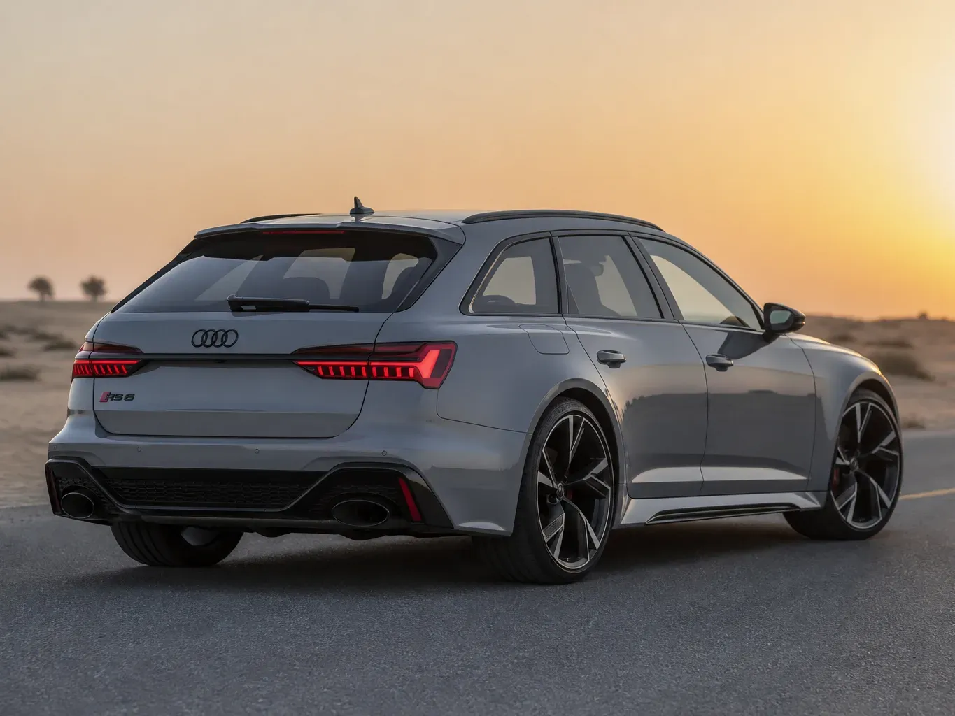 Audi RS6 rear three-quarter view