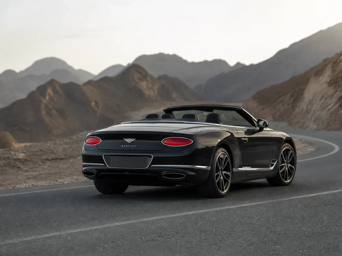 Bentley Continental GTC rear three-quarter view