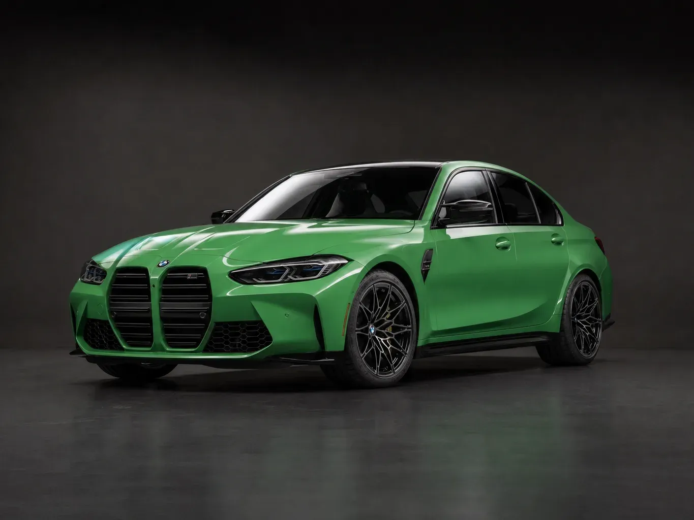 BMW M3 Competition in Signal Green