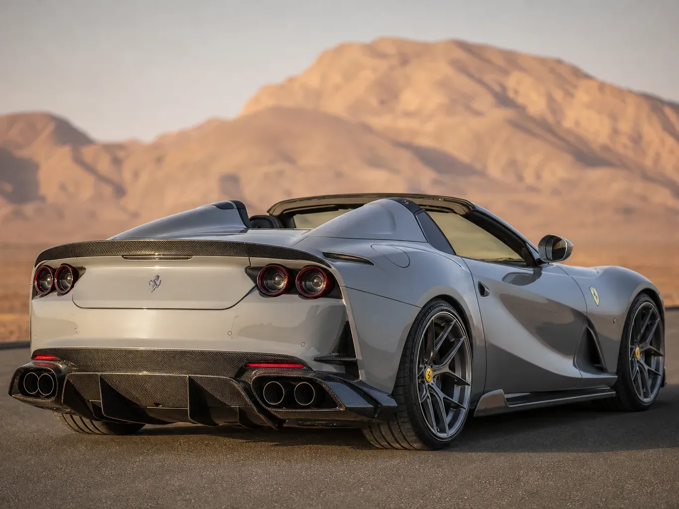 Ferrari 812 GTS Novitec Spyder rear three-quarter view