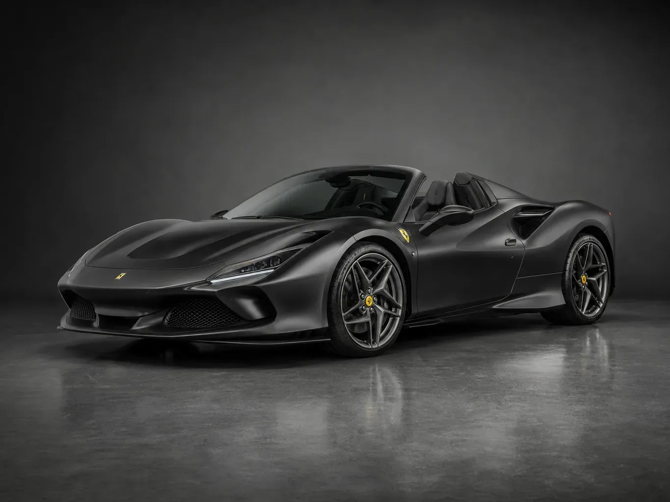Ferrari F8 Tributo Spyder Black in Matte Black