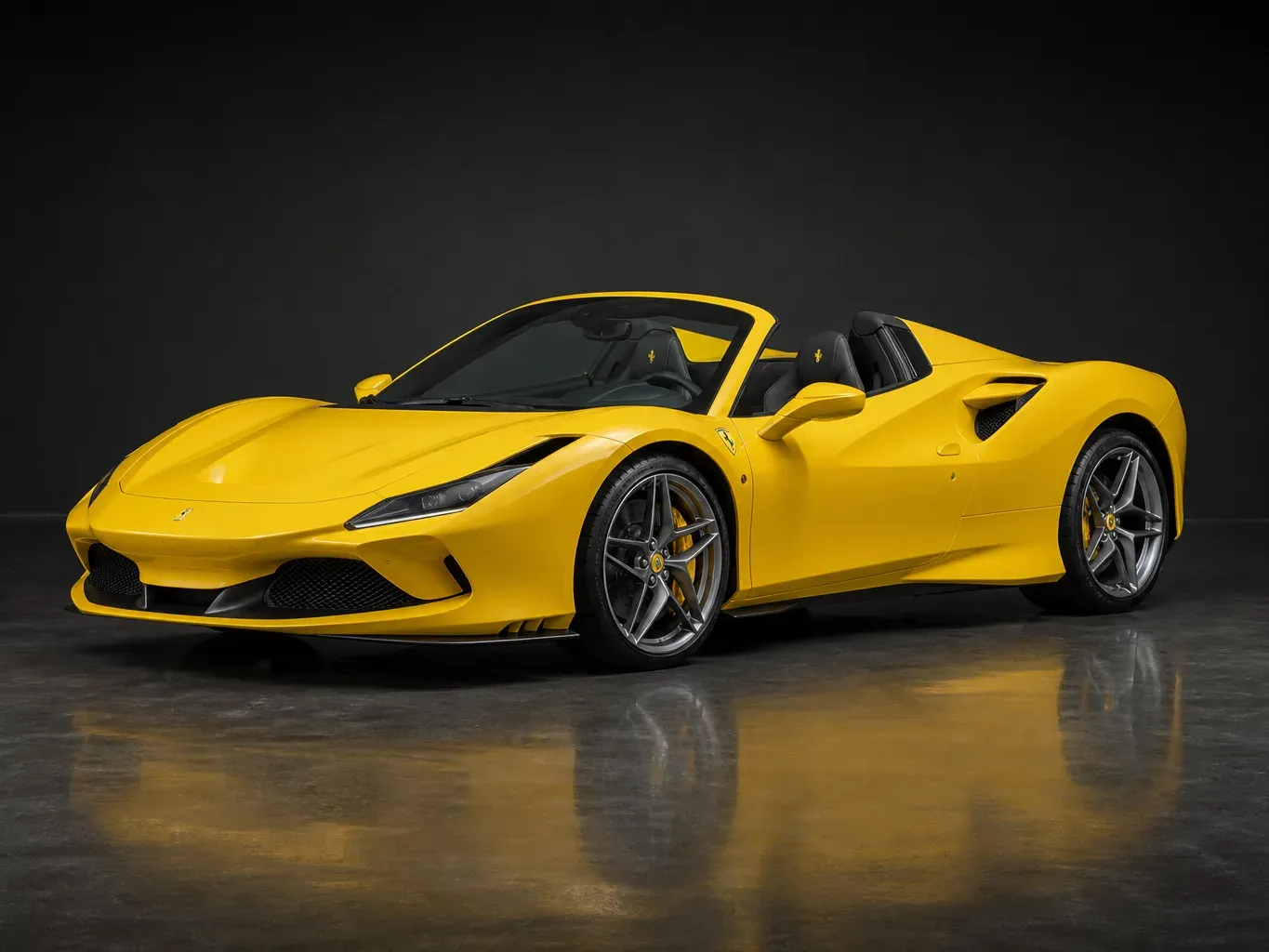 Ferrari F8 Tributo Spyder Yellow in Yellow