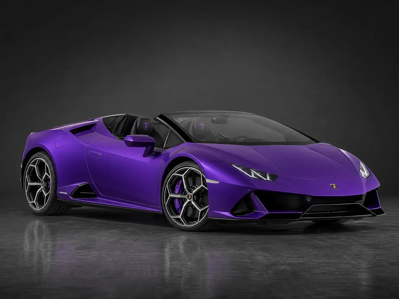 Lamborghini Huracan Evo Spyder Purple in Purple