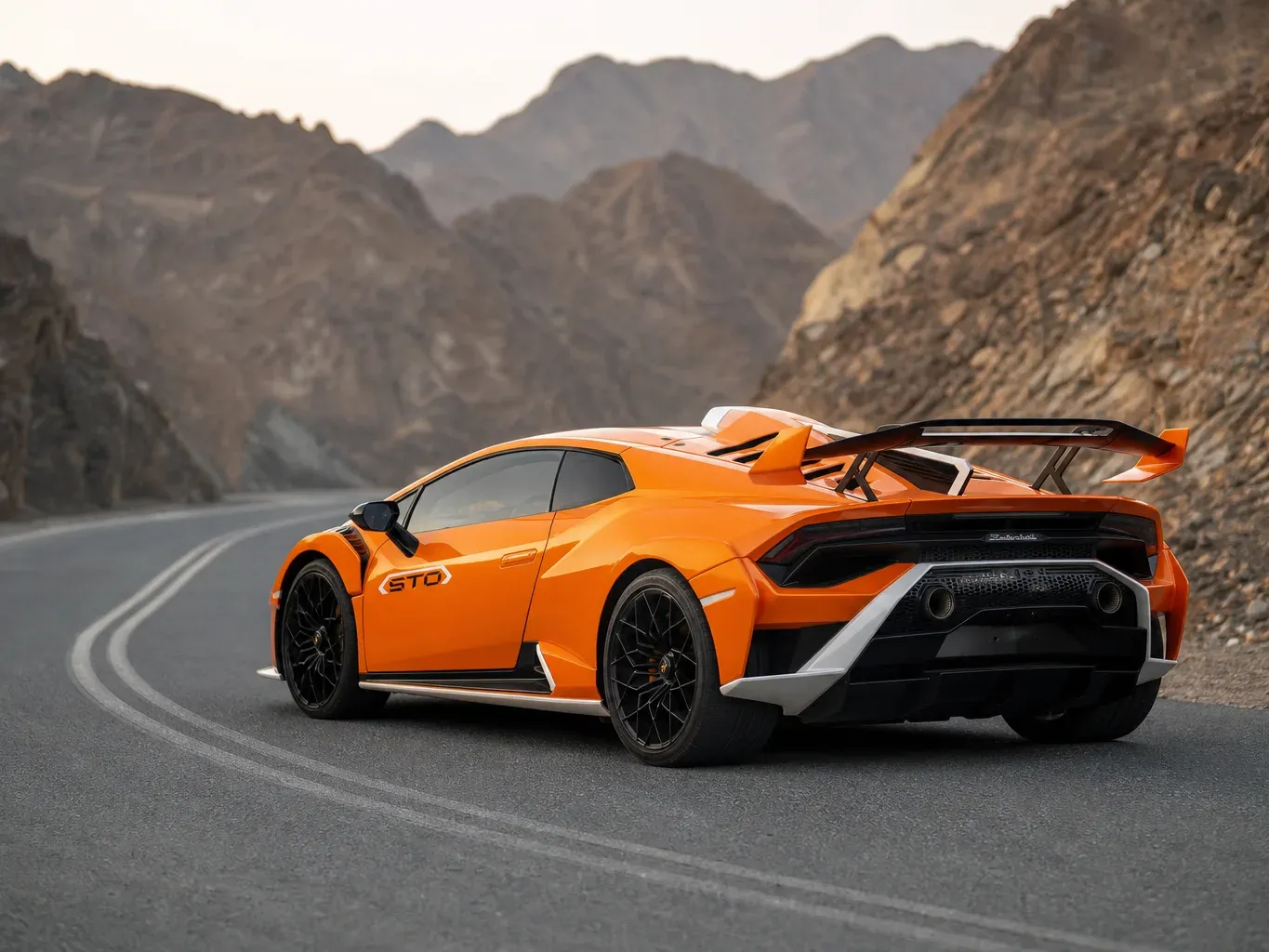Lamborghini Huracan STO 2025 rear three-quarter view