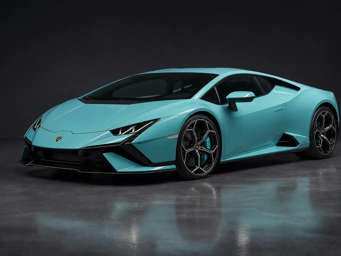 Lamborghini Huracan Tecnica in Tiffany Blue