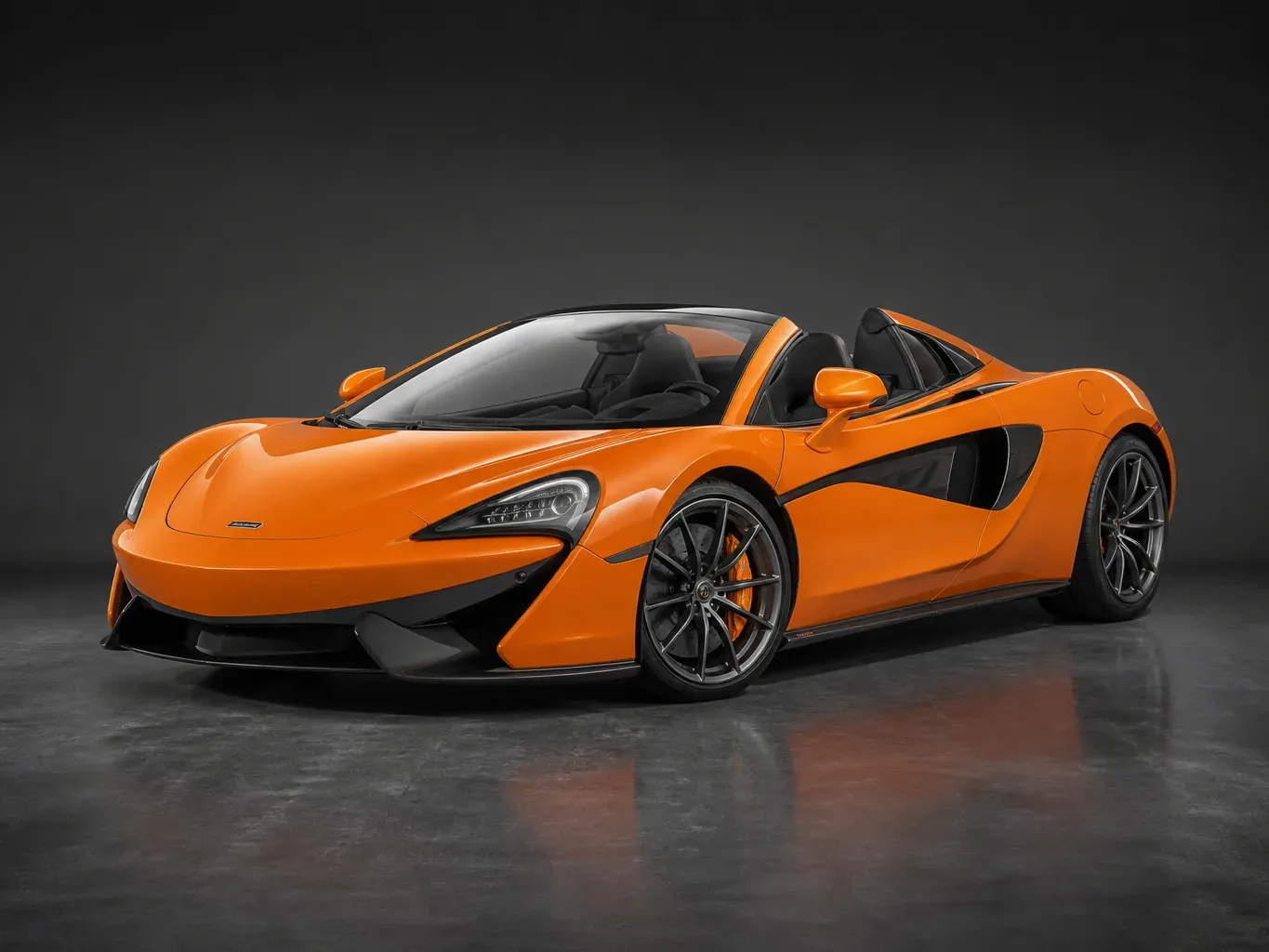 McLaren 570S Spyder Orange in Orange