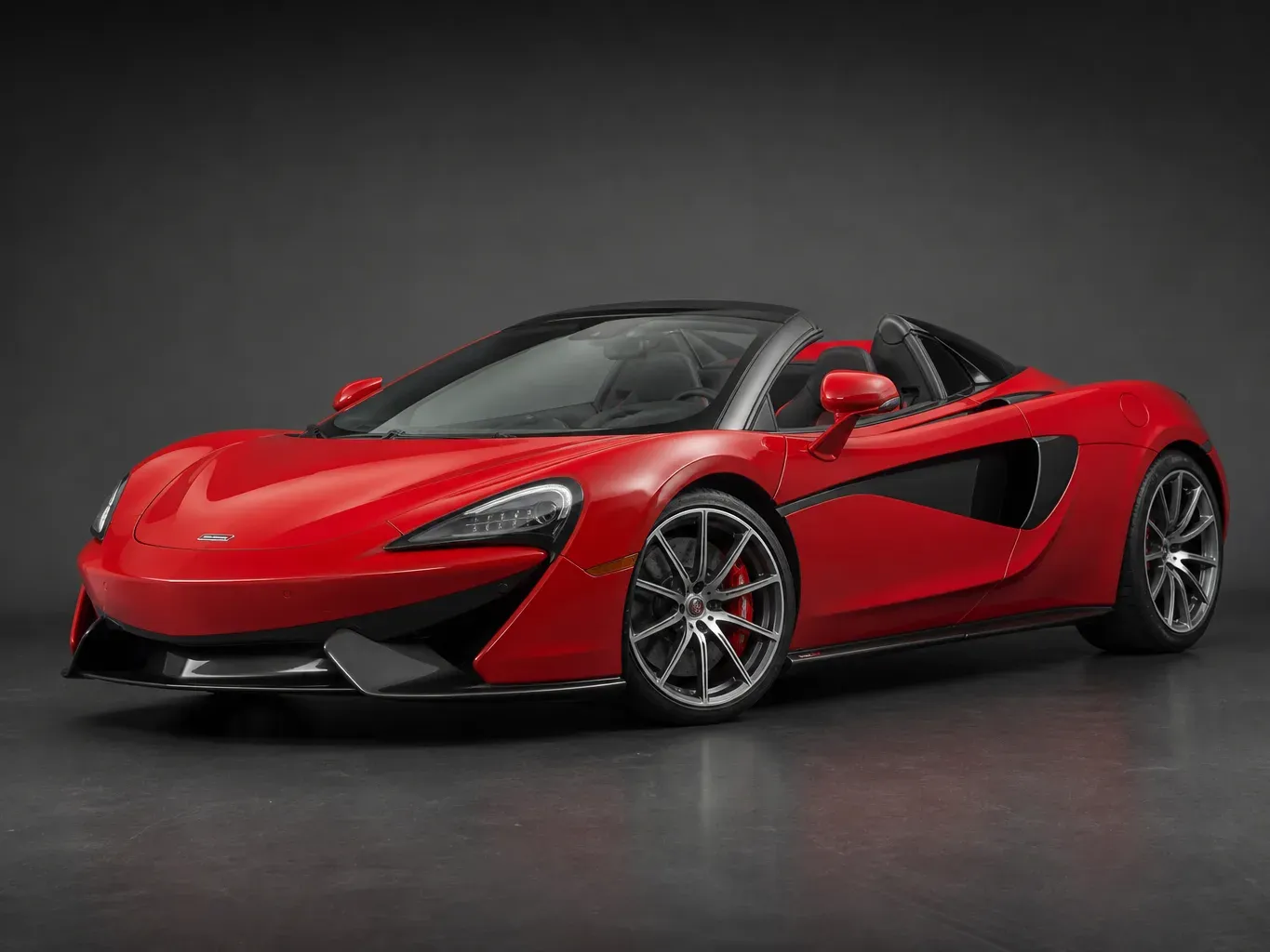 McLaren 570S Spyder Red in Red