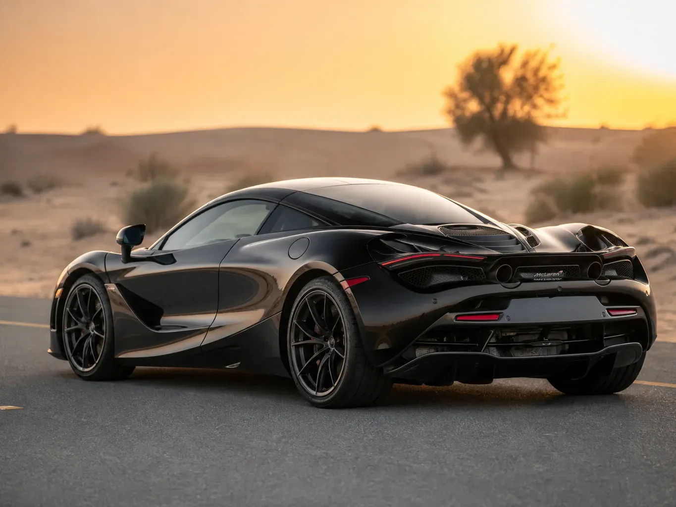 McLaren 720S Performance rear three-quarter view