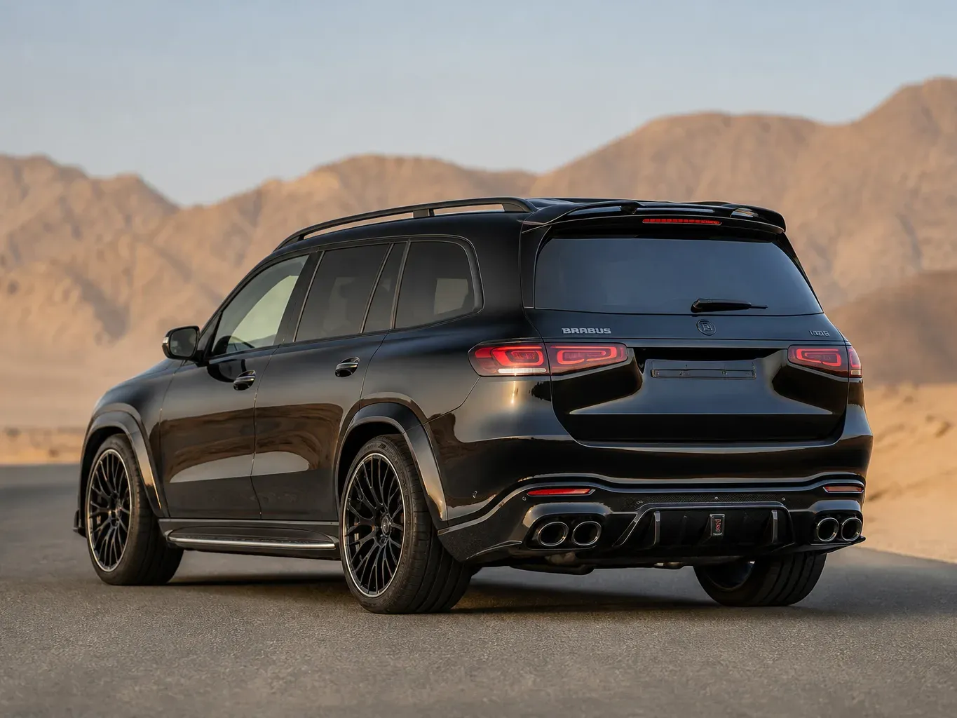 Mercedes-Benz AMG GLS63 S BRABUS rear three-quarter view