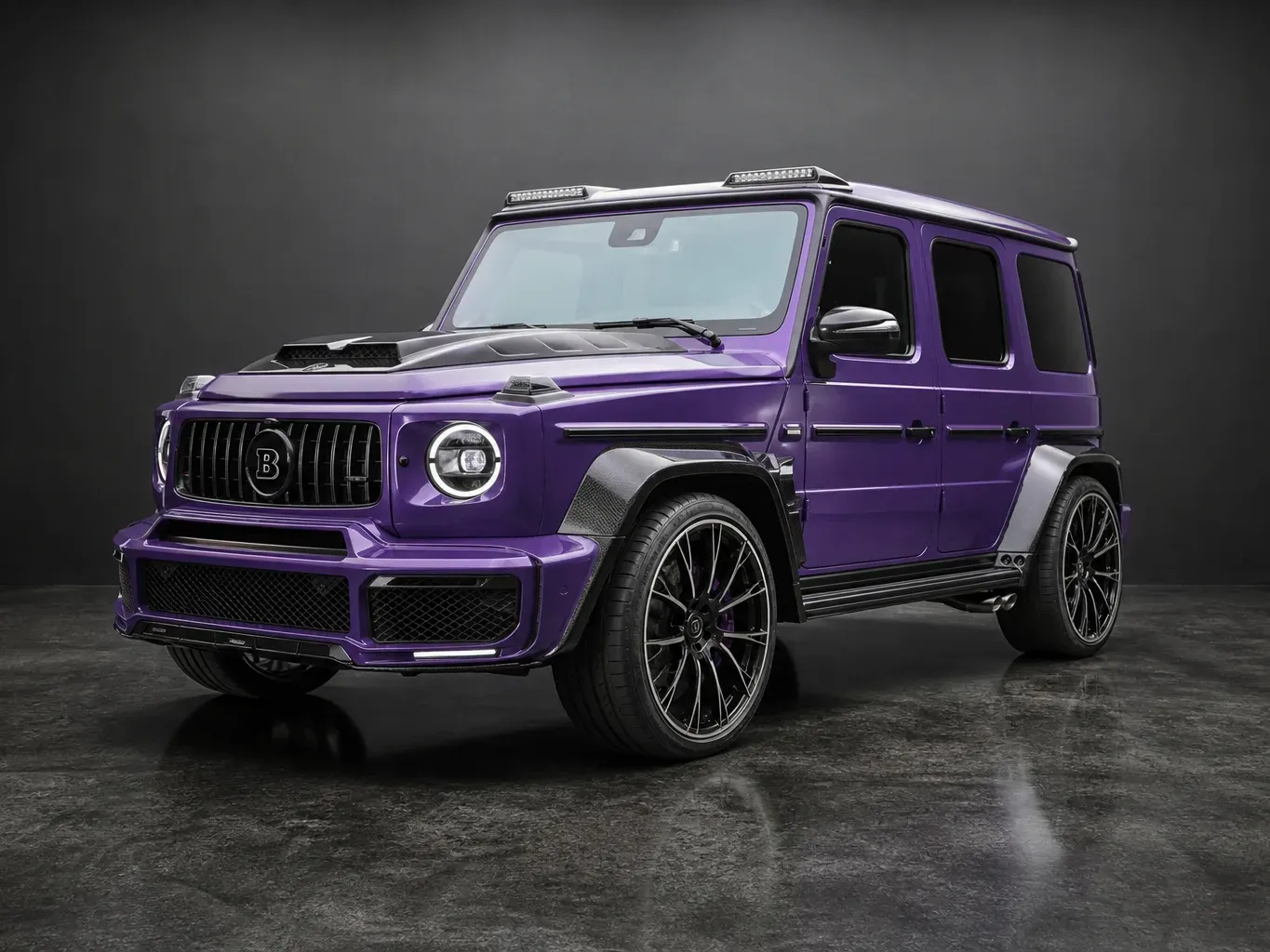 Mercedes-Benz Brabus G63 700 Widestar in Purple