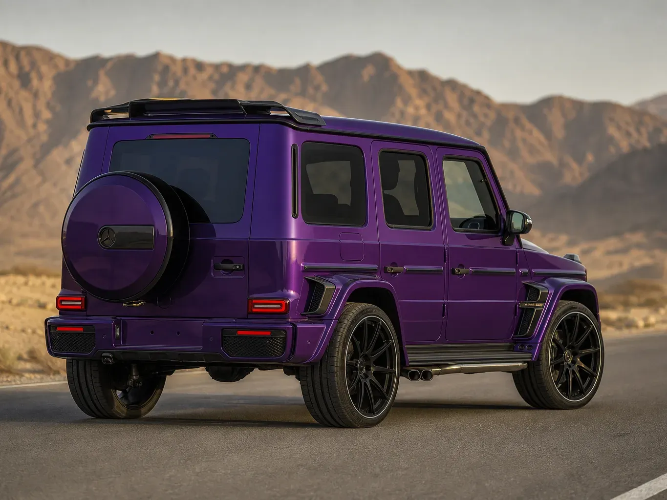 Mercedes-Benz Brabus G63 700 Widestar rear three-quarter view