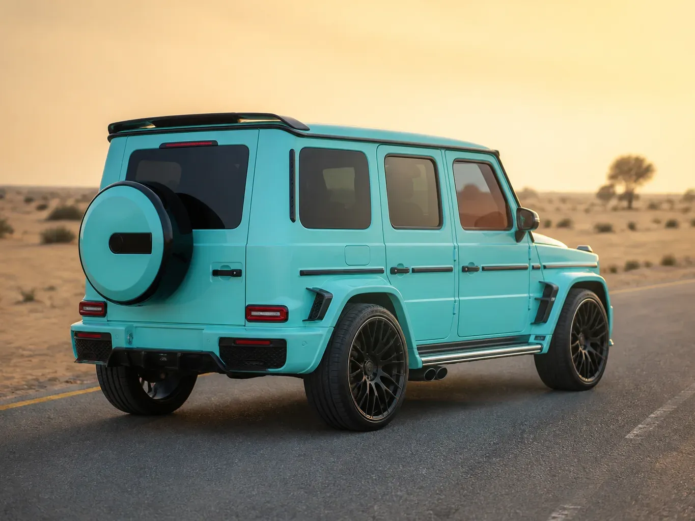 Mercedes-Benz Brabus G63 800 Widestar rear three-quarter view