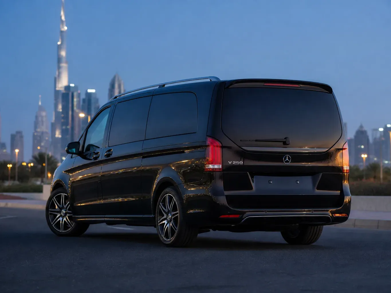 Mercedes-Benz V250 VIP Line rear three-quarter view