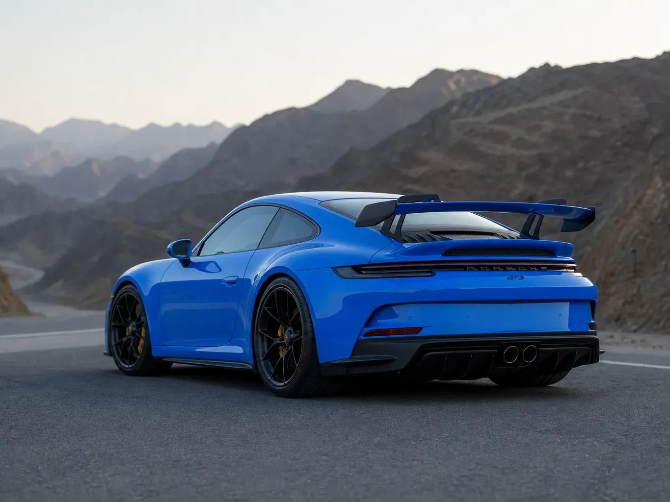 Porsche 911 GT3 rear three-quarter view