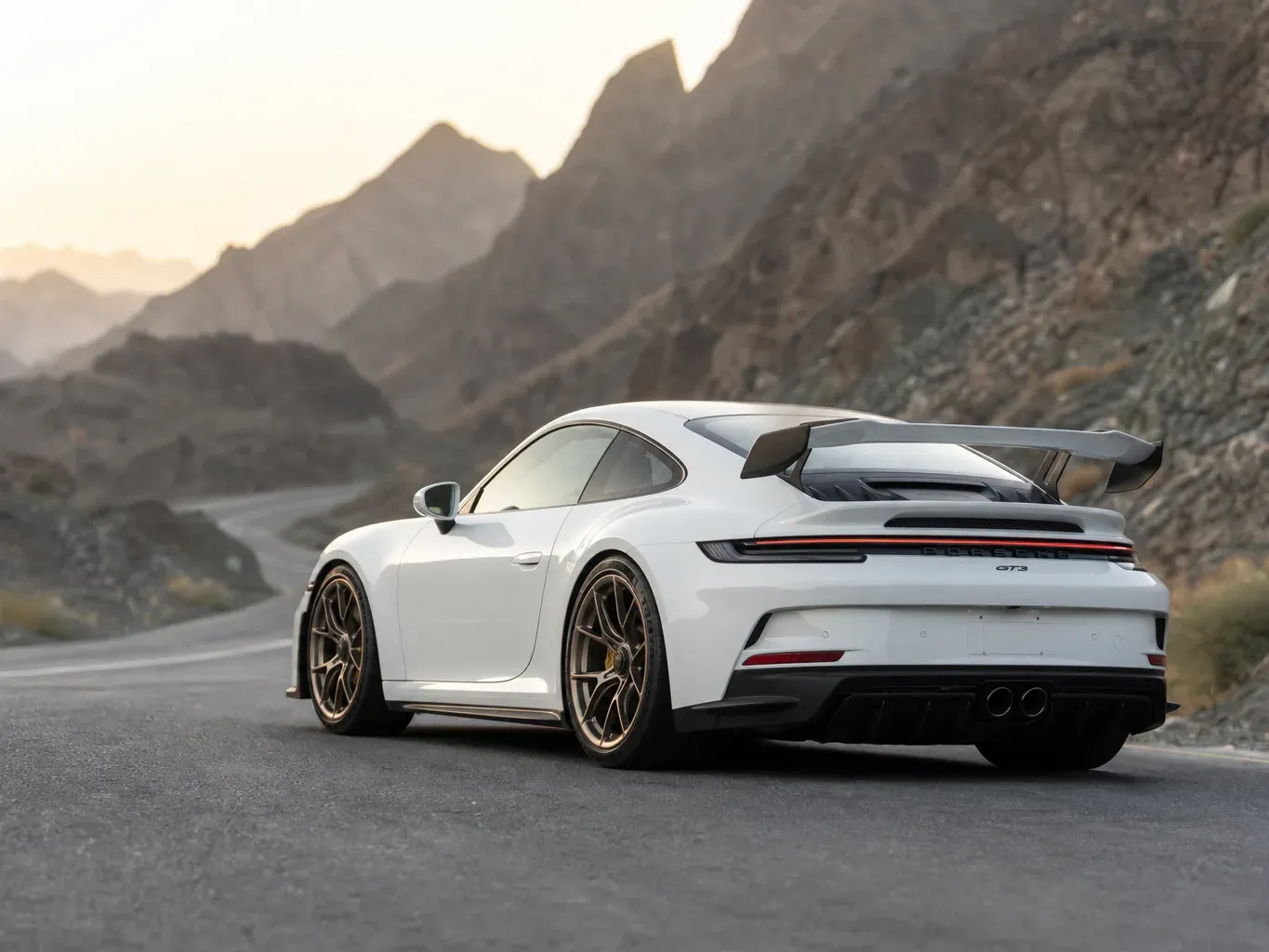 Porsche 911 GT3 2026 rear three-quarter view