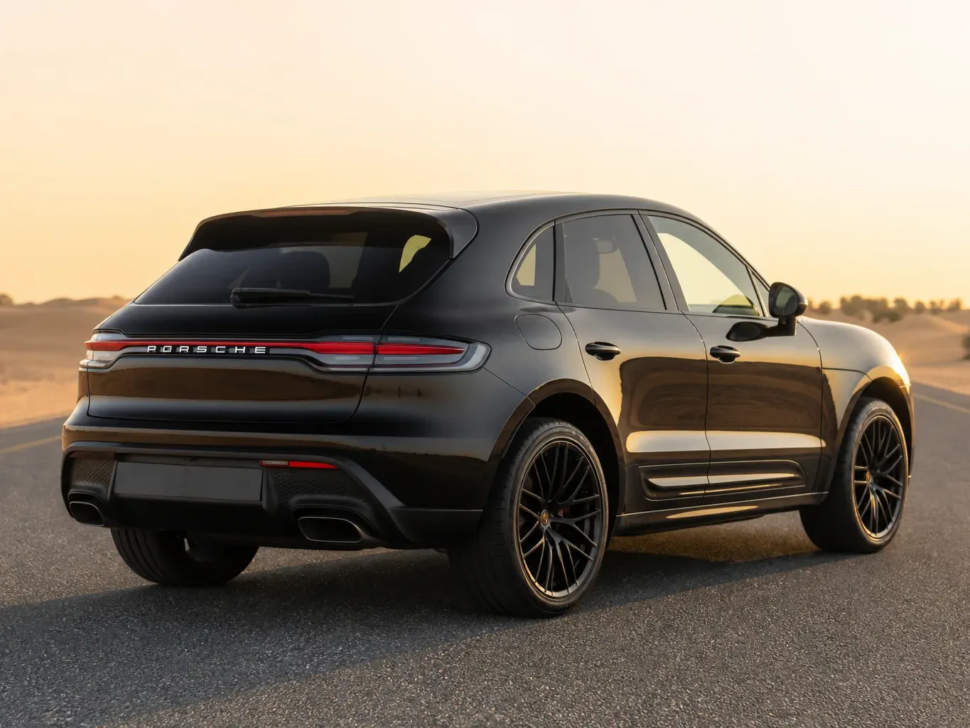 Porsche Macan Sports rear three-quarter view