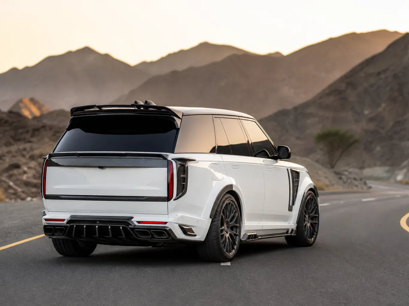 Range Rover Vogue Mansory rear three-quarter view